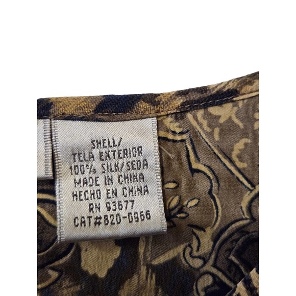 Jacqueline Ferrar Vintage 80's 100% Silk Tunic Blouse Size 12 - Picture 6 of 9